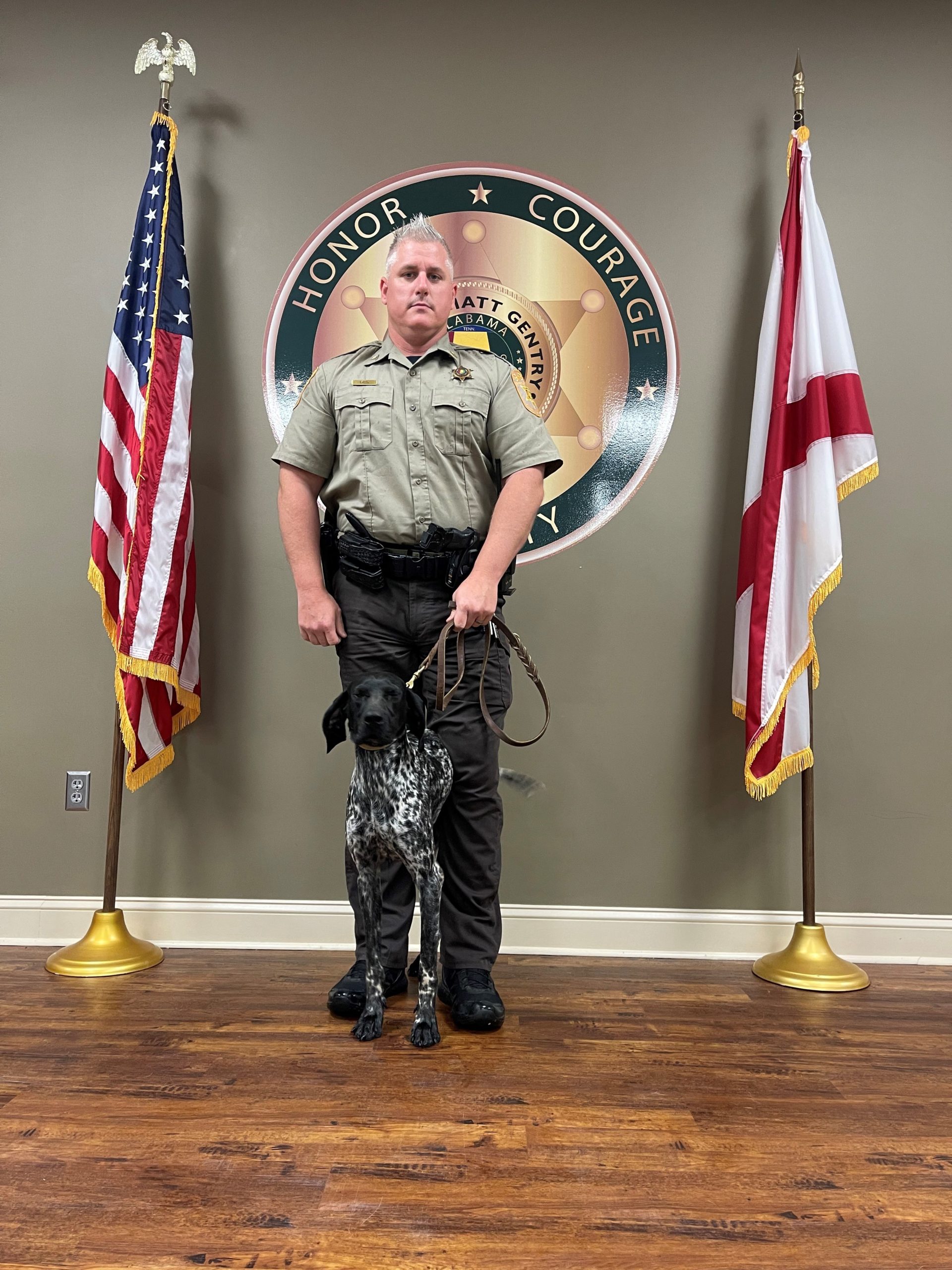 Sgt. Terry Smith with K9 Kira